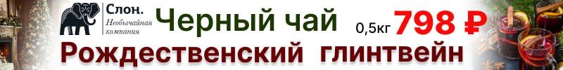 495.Рождественский Глинтвейн Необычайной компании СЛОН — атмосфера зимнего вечера в чашке!