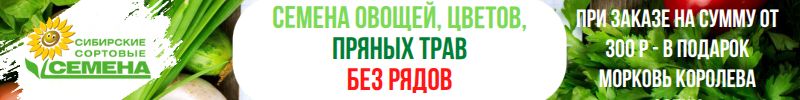 210.Сибирские сортовые семена! БЕЗ РЯДОВ! При заказе от 300р в подарок морковь Королева осени!