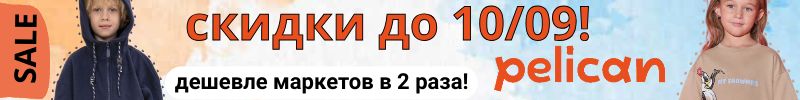 Сентябрь горит: футболки и джемпера в PELICAN со скидкой до 10 сентября!