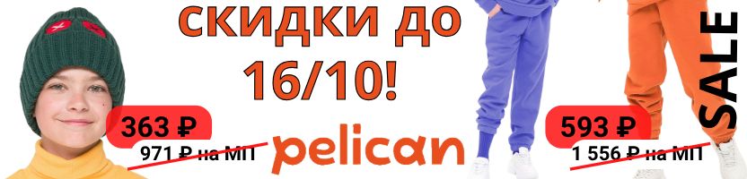 Теплая осень PELICAN - экономная! Толстовки от 330 р! Бронируем до 21/10.