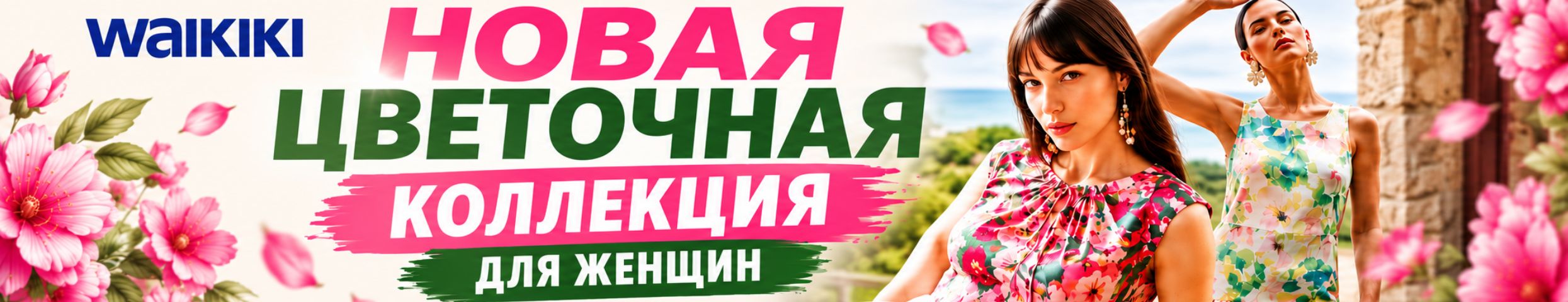 WAIKIKI. Новая цветочная коллекция для женщин. ЛЁГКИЕ ОБРАЗЫ НА КАЖДЫЙ ДЕНЬ.