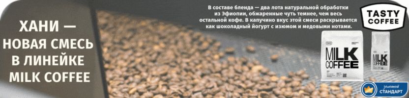 Tasty Coffee - новый хит кофе Хани, сорта недели и хит чай Апельсиновый со специями