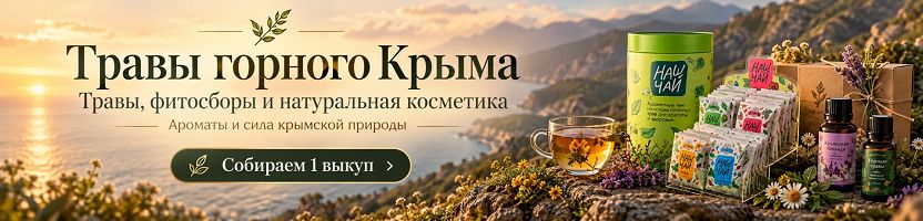 «Травы Горного Крыма»: дары природы, собранные там, где воздух чище, а солнце щедрее!