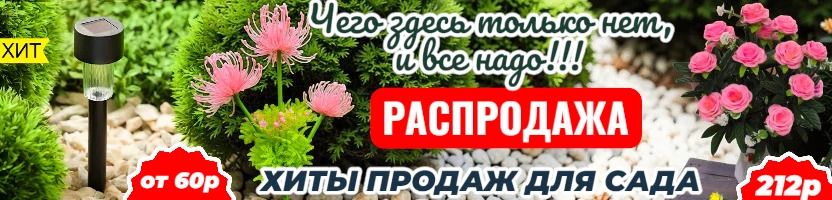 Чего здесь только нет! СУПЕРХИТ! Садовый светодиодный светильник, всего за 73 руб.