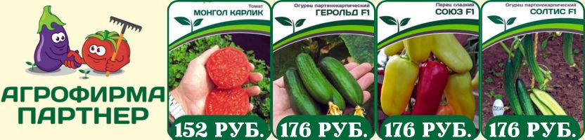 Семена Партнер. Теперь без рядов! Хит: Томат МОНГОЛ КАРЛИК, Перец СОЮЗ F1, Огурец СОЛТИС.