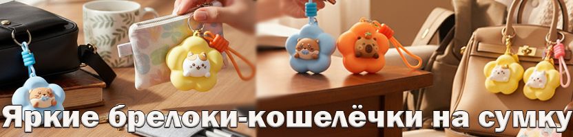 Сумки от Ferro. Брелок на сумку с ярким рисунком.