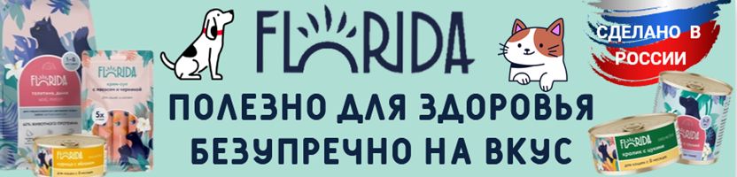 Влажные корма Florida — это не просто еда, это проявление вашей любви и заботы