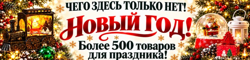 Чего здесь только нет! НОВЫЙ ГОД! Более 500 товаров для праздника! Чего здесь только нет! НОВЫЙ ГОД! Более 500 товаров для праздника!